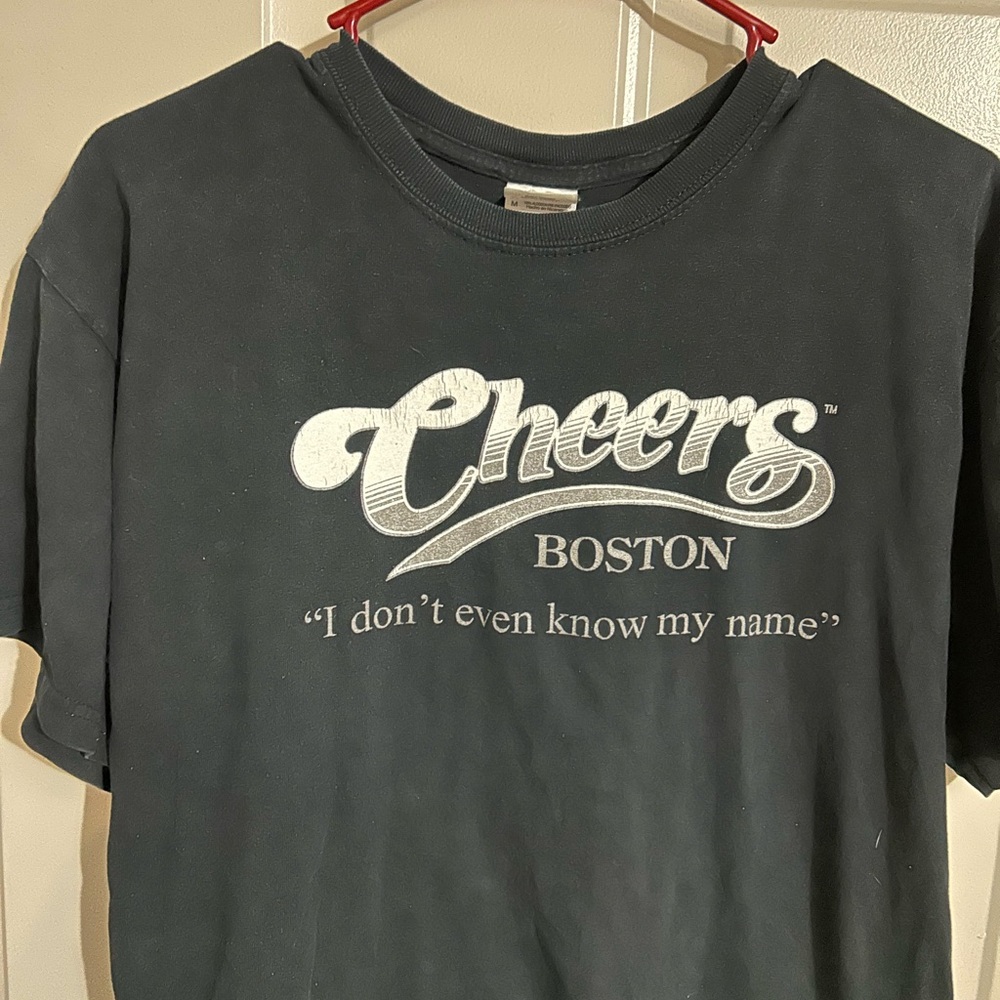 Gildan Black Cheers Boston Short Sleeve Tee